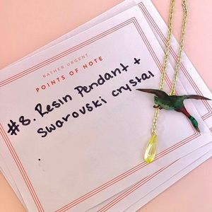 Handmade resin necklace